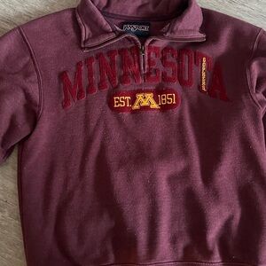University of Minnesota Maroon women’s Quarter-Zip Sweatshirt